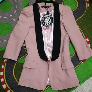 Very cute pink blazer!